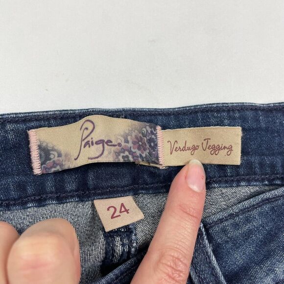 Paige Sz 24 Verdugo Jegging Skinny Jeans Stretch Medium/Dark Wash - Picture 5 of 9